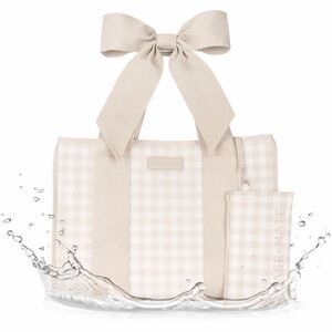 Case-Mate Beige Checkered Jelly Tote Bag